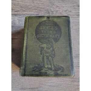 Antique Bryce's English Dictionary Book Miniature Thumb Size Dictionary 1800s